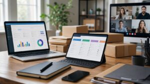 Ultra-photorealistic business finance image for Inventory Software vs. CRM Software: Which Matters More for Remote Teams’