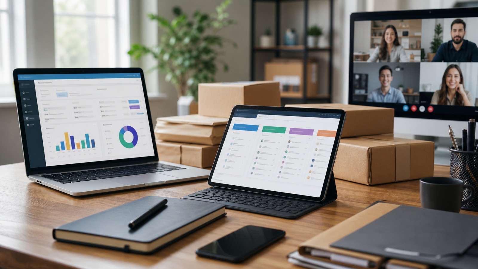 Ultra-photorealistic business finance image for Inventory Software vs. CRM Software: Which Matters More for Remote Teams’