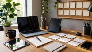 Ultra-photorealistic business finance image for Productivity Tools Checklist: Steps Every Solo Founders Should Follow
